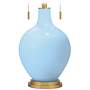 Wild Blue Yonder Toby Brass Accents Table Lamp