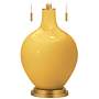 Goldenrod Toby Brass Accents Table Lamp with Dimmer