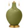 Toby Brass Accents and Rural Green Table Lamp
