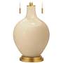 Colonial Tan Toby Brass Accents Table Lamp