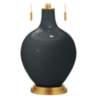Black of Night Toby Brass Accents Table Lamp