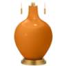 Cinnamon Spice Toby Brass Accents Table Lamp with Dimmer