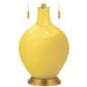 Lemon Zest Toby Brass Accents Table Lamp
