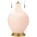 Linen Toby Brass Accents Table Lamp