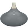 Color Plus Felix 24&quot; Software Gray Modern Glass Table Lamp
