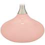 Color Plus Felix 24&quot; Rose Pink Modern Table Lamp with USB Dimmer