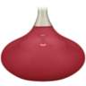Color Plus Felix 24&quot; High Samba Red Modern Glass Table Lamp