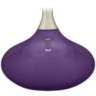 Color Plus Felix 24&quot; Acai Purple Glass Modern Table Lamp