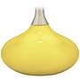 Lemon Twist Felix Modern Yellow Table Lamp with Table Top Dimmer
