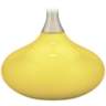 Lemon Twist Felix Modern Yellow Table Lamp with Table Top Dimmer