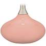 Color Plus Felix 24&quot; Mellow Coral Pink Table Lamp with USB Dimmer