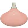 Color Plus Felix 24&quot; Mellow Coral Pink Table Lamp with USB Dimmer