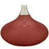 Color Plus Felix 24&quot; High Madeira Red Modern Glass Table Lamp