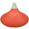 Color Plus Felix 24&quot; Modern Daring Orange Table Lamp