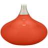 Color Plus Felix 24&quot; Modern Daredevil Orange Table Lamp