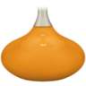 Color Plus Felix 24&quot; Carnival Orange Table Lamp with USB Dimmer