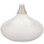 Color Plus Felix 24&quot; Modern Winter White Table Lamp with Dimmer