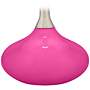Color Plus Felix 24&quot; Fuchsia Pink Modern Table Lamp with USB Dimmer