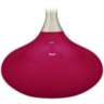 Color Plus Felix 24&quot; High French Burgundy Red Modern Table Lamp