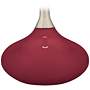 Color Plus Felix 24&quot; High Antique Red Modern Lamp with USB Dimmer