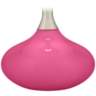 Color Plus Felix 24&quot; High Modern Glass Blossom Pink Table Lamp