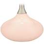 Color Plus Felix 24&quot; Linen Pink Modern Table Lamp with USB Dimmer