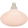 Color Plus Felix 24&quot; Linen Pink Modern Table Lamp with USB Dimmer