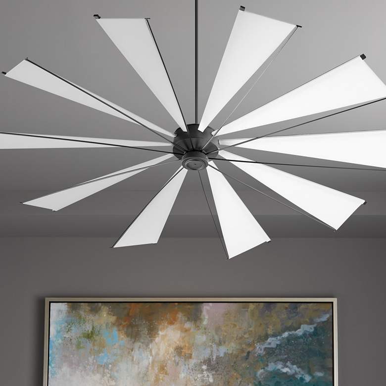 Image 1 92" Quorum Mykonos Noir Ceiling Fan