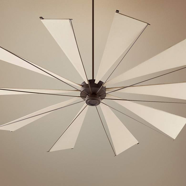Image 1 92" Quorum Mykonos Oiled Bronze Ceiling Fan