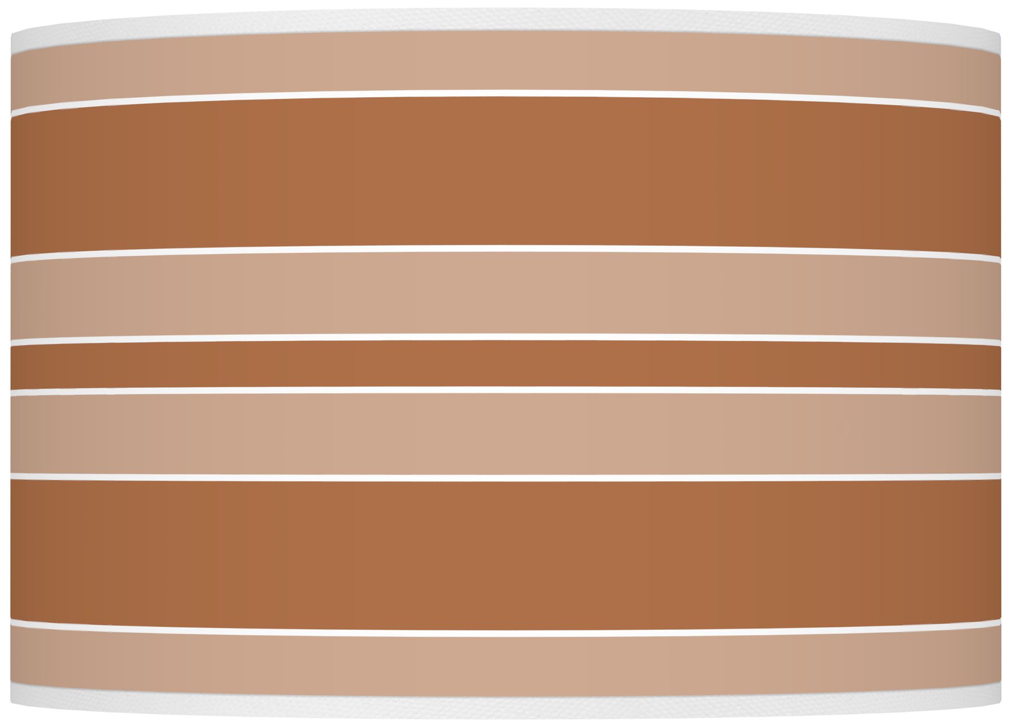 Burnt Almond Bold Stripe Ovo Table Lamp