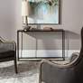 Thumbnail1 of Uttermost Coreene 46 1/2" Wide Aged Black Iron Console Table in scene