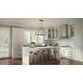 Thumbnail1 of Fortress 39" Wide Earth Black 6-Light Linear Pendant in scene