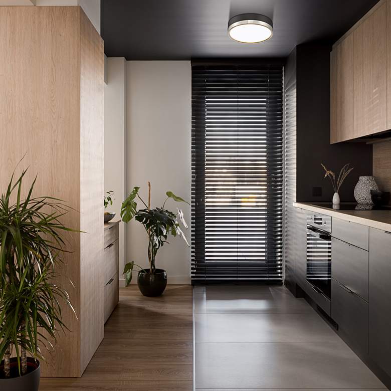 Image 1 Algar by Z-Lite Matte Black 1 Light Flush Mount in scene