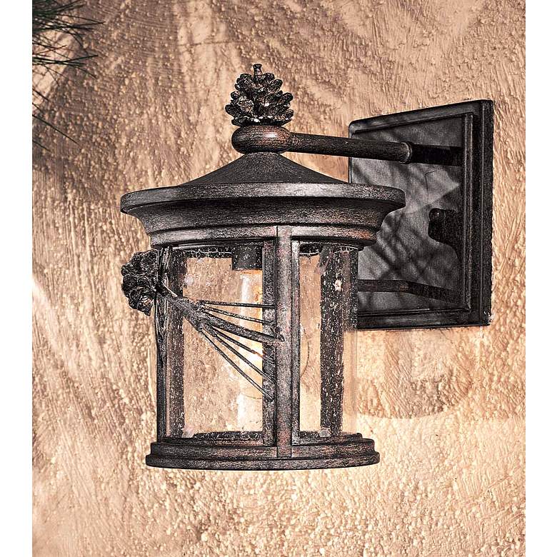 Image 1 Abbey Lane Collection 10 inch High Outdoor Wall Light in scene
