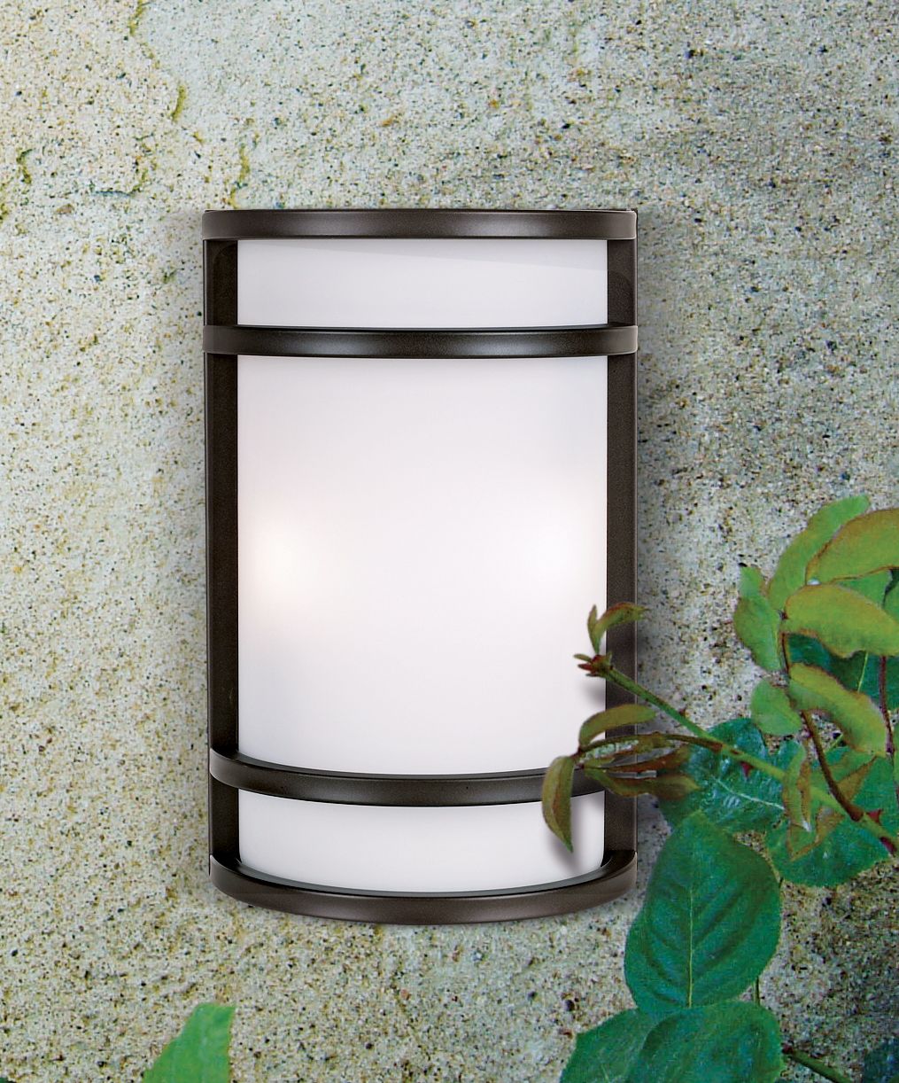 Image 1 Minka Bay View Collection Bronze 12" High Outdoor Wall Light in scene