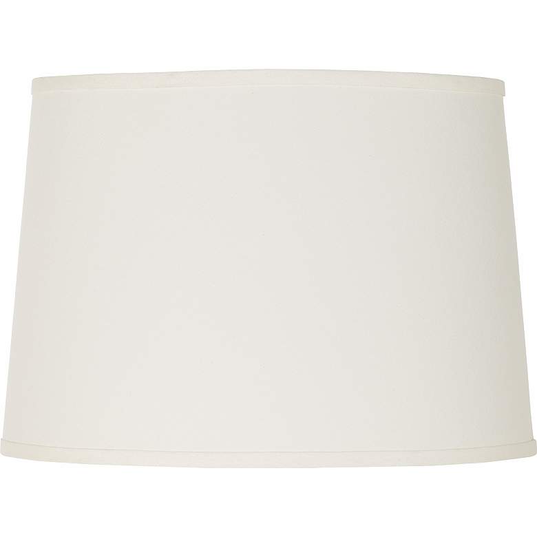 Image 1 95683 - Ivory Line Fabric Oval Ellipse Lamp Shade