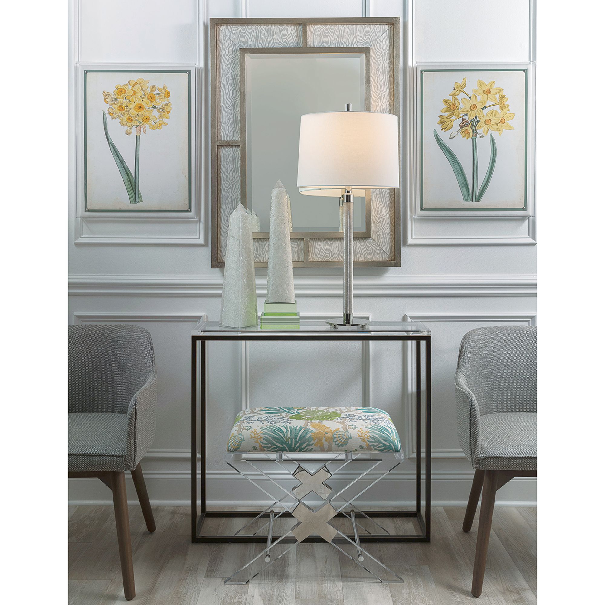 Image 1 Narcissus I 26" High Rectangular Giclee Framed Wall Art in scene