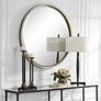 1_Ranchero White Rope 42 1/2" Round Oversized Wall Mirror in scene