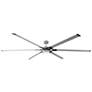 96" Loft Steel LED Damp Rated Large Fan with Remote