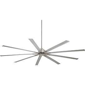 Image2 of 96" Minka Aire Xtreme Brushed Nickel Large Ceiling Fan with Remote
