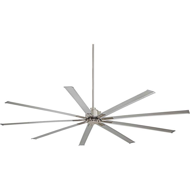 96&quot; Minka Aire Xtreme Brushed Nickel Large Ceiling Fan with Remote
