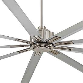 Image3 of 96" Minka Aire Xtreme Brushed Nickel Large Ceiling Fan with Remote more views