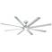 96" Modern Forms Hydra Silver LED Wet Smart Ceiling Fan