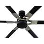 6_96" Visual Comfort Loft Black Finish LED Damp Ceiling Fan with Remote more views