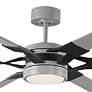 3_96" Visual Comfort Loft Steel LED Damp Rated Large Fan with Remote more views