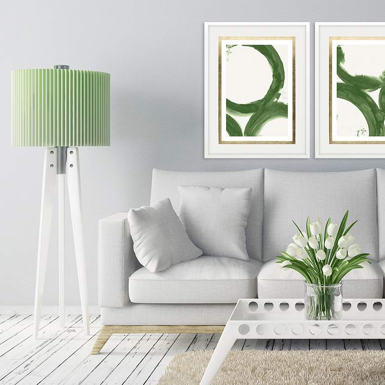 Image 1 Rings of Water I 34"W x 44"H Framed Art in scene