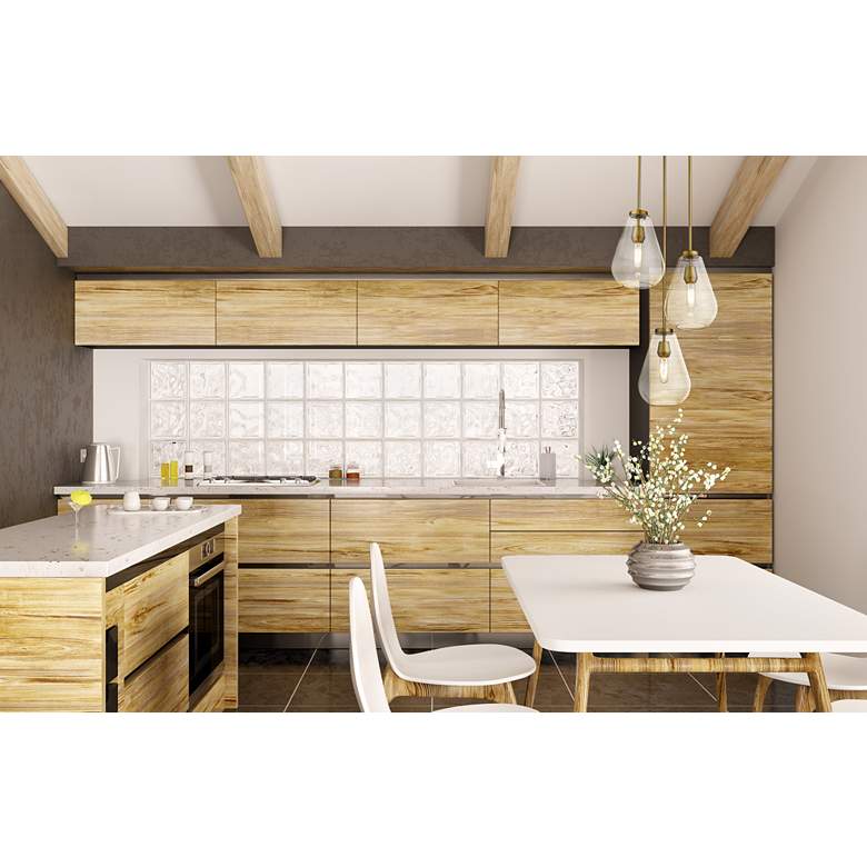 Image 1 Z-Lite Ayra 18" Wide Olde Brass and Clear Glass Multi-Light Pendant in scene