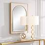 1_Crisanta Antiqued Gold Leaf 25" x 37 1/2" Wall Mirror in scene