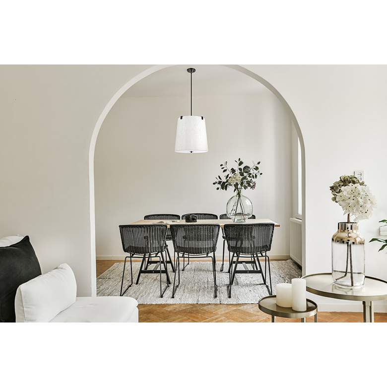 Image 1 Weston by Z-Lite Matte Black 5 Light Pendant in scene