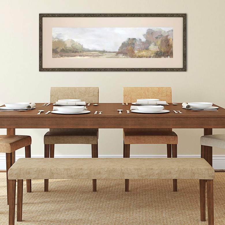Image 1 Focused Fields - Glide 58" Wide Giclee Framed Wall Art in scene